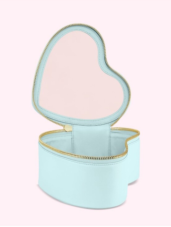 Stoney Clover Lane Handbags - NWT Stoney Clover Blue Heart Open Top Pouch